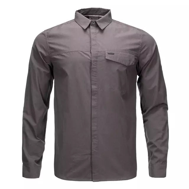 Camisa Lippi Alloy Manga Larga Hombre Grafito Melange UV50