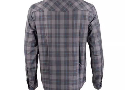 Camisa Lippi Mountain Towns Hombre Grafito Cuadrillé Manga Larga