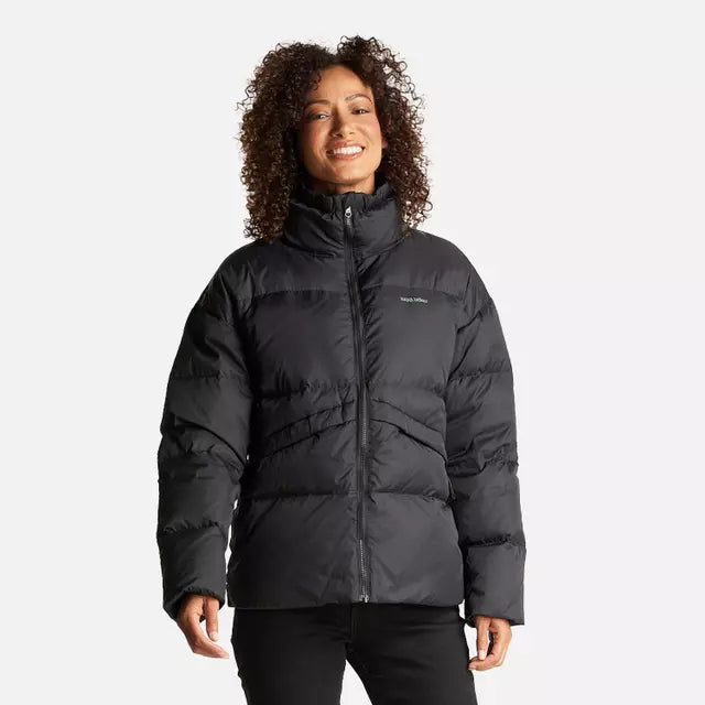 Chaqueta Haka Honu Campo Base Mujer Negro Pluma Pato 700FP