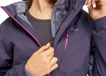 Chaqueta Lippi Tres Cruces Fusion 3 Hoody Mujer Índigo 3en1 Fleece