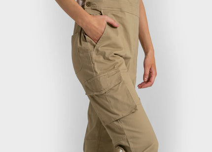 Jardinera Gnomo Kuvira Mujer Beige Algodón Spandex Bolsillos