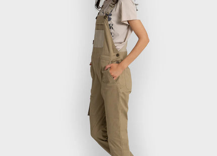 Jardinera Gnomo Kuvira Mujer Beige Algodón Spandex Bolsillos