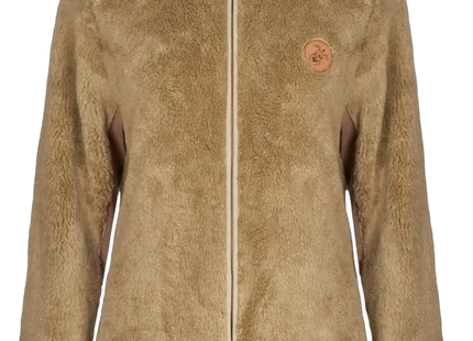 Polar Haka Honu Calur-Oso Mujer Café Shaggy Fleece Reciclado