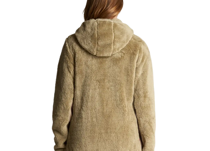 Polar Haka Honu Calur-Oso Mujer Café Shaggy Fleece Reciclado