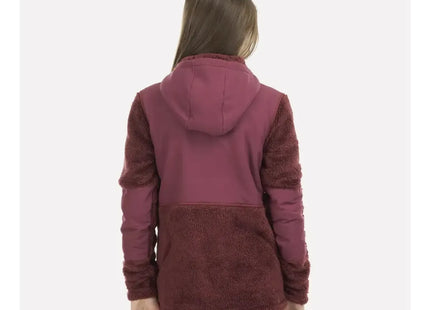 Polar Lippi Bear Shaggy Pro Hoody Niña Burdeo Reciclado