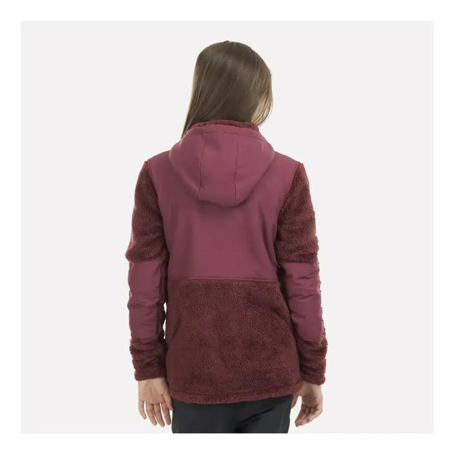 Polar Lippi Bear Shaggy Pro Hoody Niña Burdeo Reciclado