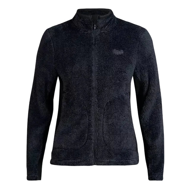 Polar Lippi Ferret Shaggy Pro Mujer Negro Full Zip Reciclado