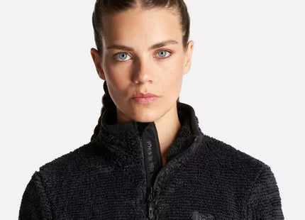 Polar Lippi Ferret Shaggy Pro Mujer Negro Full Zip Reciclado
