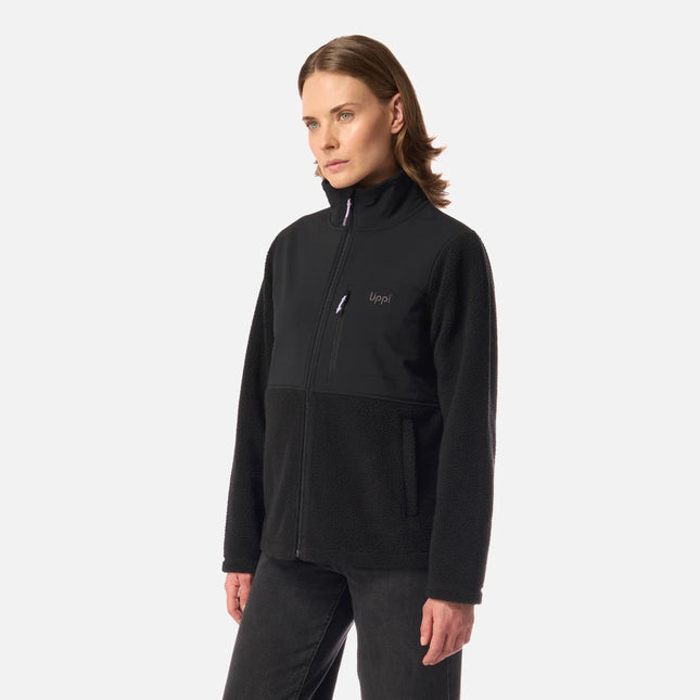 Polar Lippi Glaciar Sherpa Pro Mujer Negro Chiporro Reciclado