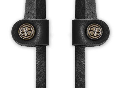 Strap Anteojos Gnomo Leather Biekep Cuero Negro Bronce 90cm