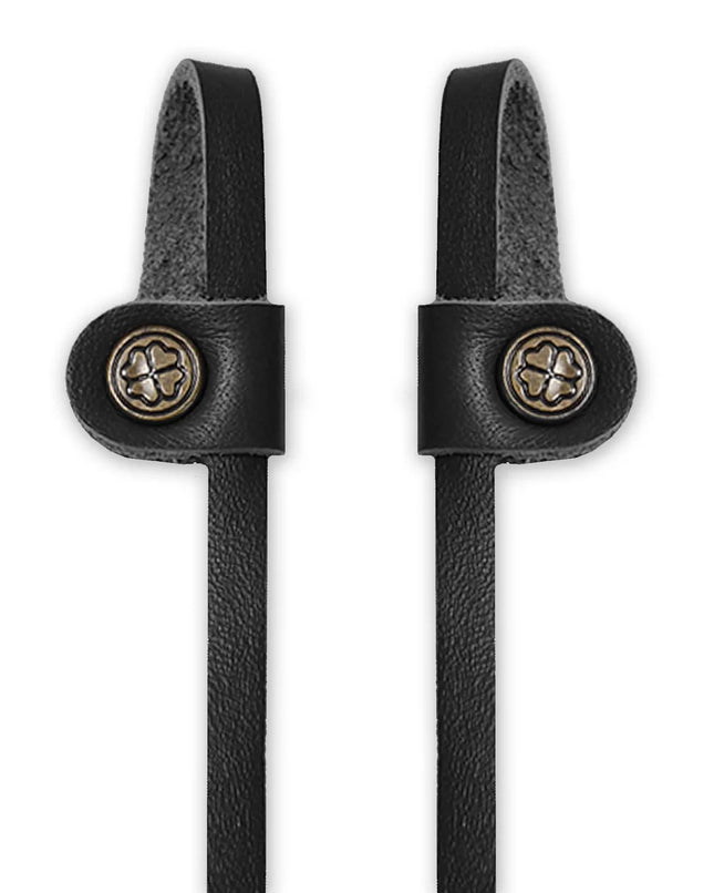 Strap Anteojos Gnomo Leather Biekep Cuero Negro Bronce 90cm