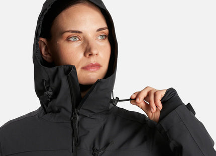 Chaqueta Lippi Sierra Nevada Light B-Dry Hoody Mujer Negra Nieve