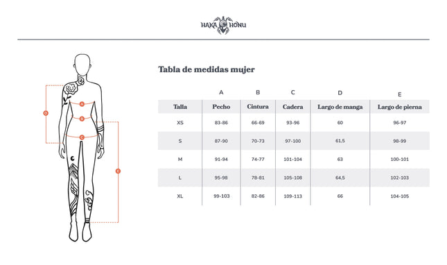 Poleron Mujer Taina Negro Haka Honu