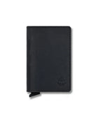 Tarjetero Gnomo Klupnis Cuero Negro Anti Clonación RFID