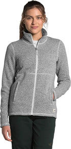 Polar The North Face Crescent Full Zip Mujer Gris Jaspeado
