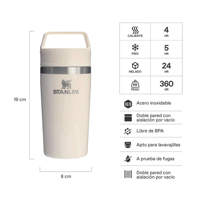 TRAVEL MUG STANLEY 0.35 ML COLOR CREMA- TRAVEL MUG CAFÉ TO-GO