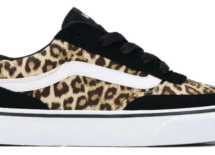 Zapatilla Vans Brooklyn LS Mujer Negro Animal Print Gamuza