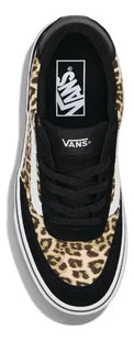 Zapatilla Vans Brooklyn LS Mujer Negro Animal Print Gamuza
