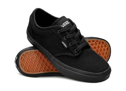 Zapatilla Vans Atwood Youth Negro Lona Canvas Waffle