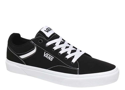 Zapatilla Vans Seldan Youth Niño Negro Blanco Canvas Urbano