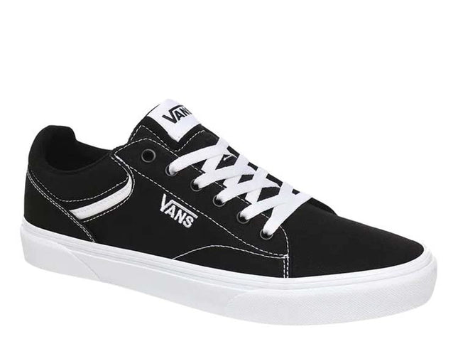 Zapatilla Vans Seldan Youth Niño Negro Blanco Canvas Urbano