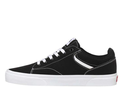 Zapatilla Vans Seldan Youth Niño Negro Blanco Canvas Urbano