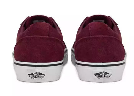 Zapatilla Vans Ward Mujer Vino Blanco Lona Ante Waffle