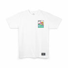 Polera Grizzly Acid Hike Hombre Blanco Skate Algodón