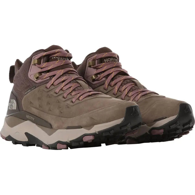 ZAPATILLA THE NORTH FACE OUTDOOR MUJER CAÑA ALTA IMPERMEABLE RESPIRABLE - VECTIV EXPLORIS MID FUTURELIGHT LEATHER COLOR MARRÓN