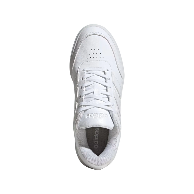 Zapatilla Adidas Blanca 3 Líneas Plataforma