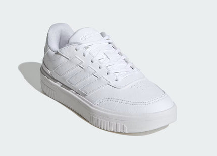 Zapatilla Adidas Blanca 3 Líneas Plataforma