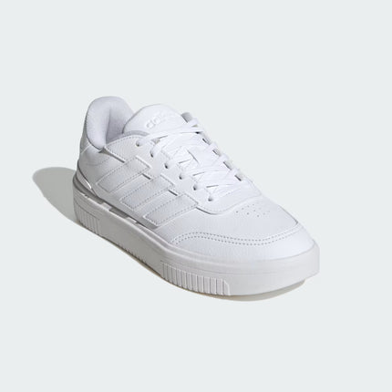 ZAPATILLA UNISEX ADIDAS BLANCA 3 LINEAS CON PLATAFORMA