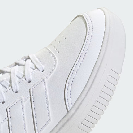 ZAPATILLA UNISEX ADIDAS BLANCA 3 LINEAS CON PLATAFORMA