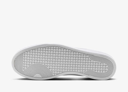 Zapatilla Nike Court Shot Hombre Blanco Azul Urbana Minimalista Caña Baja