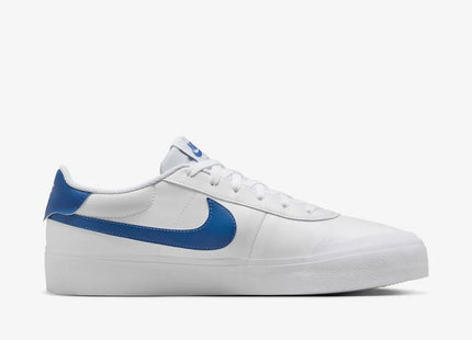 Zapatilla Nike Court Shot Hombre Blanco Azul Urbana Minimalista Caña Baja