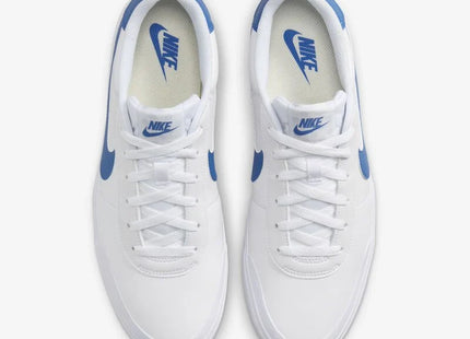 Zapatilla Nike Court Shot Hombre Blanco Azul Urbana Minimalista Caña Baja