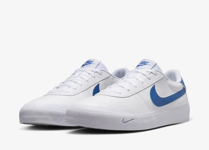 Zapatilla Nike Court Shot Hombre Blanco Azul Urbana Minimalista Caña Baja