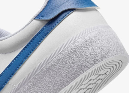 Zapatilla Nike Court Shot Hombre Blanco Azul Urbana Minimalista Caña Baja