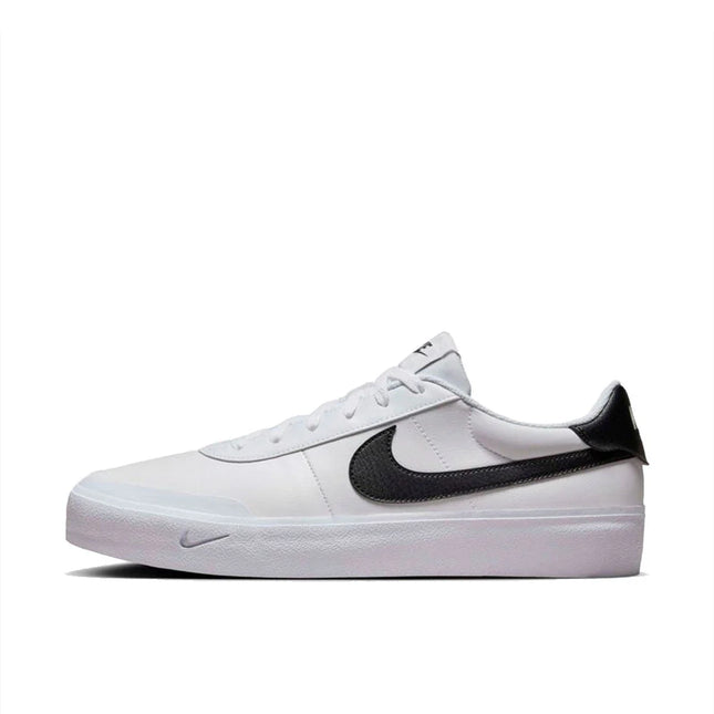Zapatilla Nike Court Shot Hombre Blanco Azul Urbana Caña Baja Talla 42.5