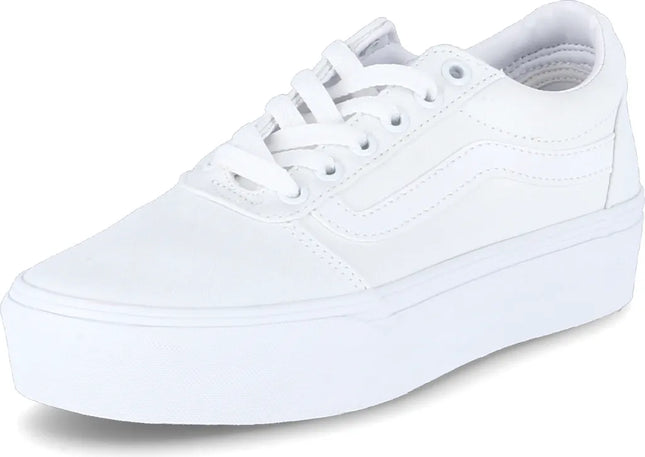 Zapatilla Vans Ward Platform Mujer Blanca Plataforma Urbana