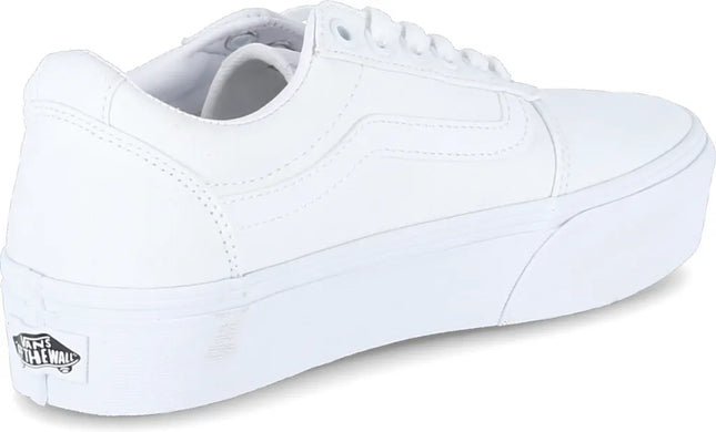 Zapatilla Vans Ward Platform Mujer Blanca Plataforma Urbana