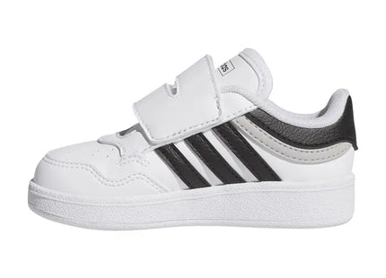 Zapatilla Adidas Hoops 4.0 Bebé Blanco Negro Básquet Velcro