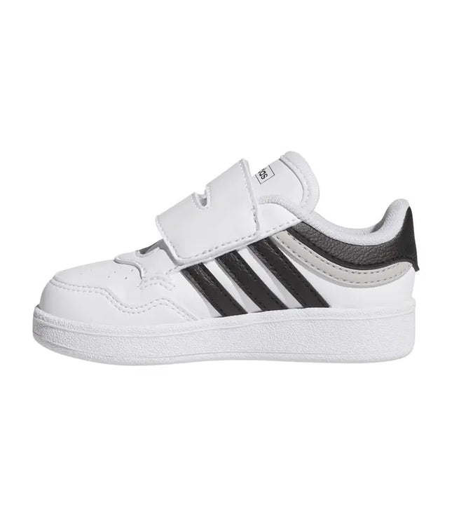 Zapatilla Adidas Hoops 4.0 Bebé Blanco Negro Básquet Velcro