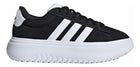 Zapatilla Adidas Grand Court Plataforma Mujer Negro Blanco Cloudfoam
