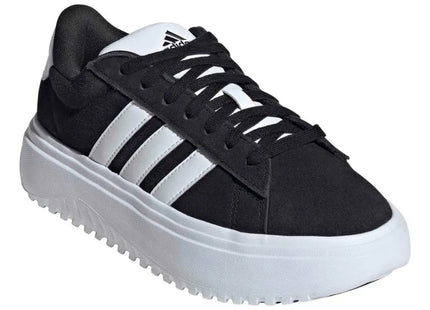 Zapatilla Adidas Grand Court Plataforma Mujer Negro Blanco Cloudfoam