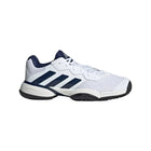 Zapatilla Adidas Barricade K Jovenes Blanco Azul Tenis Reciclado