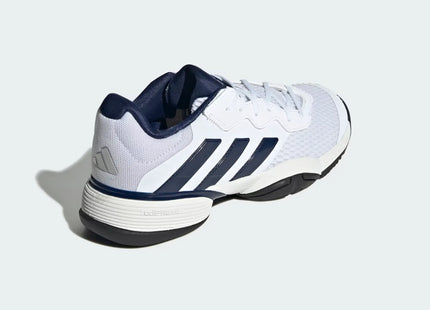 Zapatilla Adidas Barricade K Jovenes Blanco Azul Tenis Reciclado