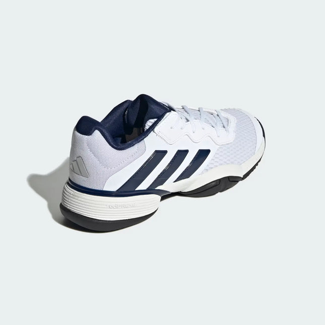 Zapatilla Adidas Barricade K Jovenes Blanco Azul Tenis Reciclado