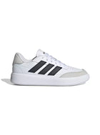 Zapatilla Adidas Courtblock Niño Blanco Negro Cuero Urbana