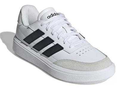 Zapatilla Adidas Courtblock Niño Blanco Negro Cuero Urbana